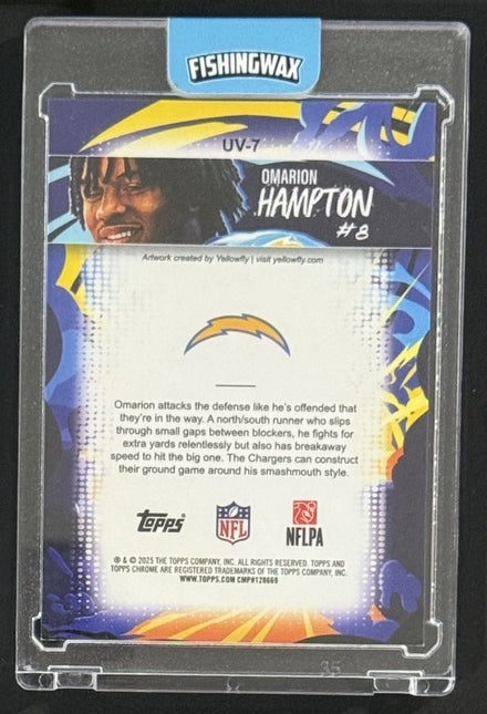 2025 Omarion Hampton — Chrome Ultra Violet — Back — Inventory P030-B