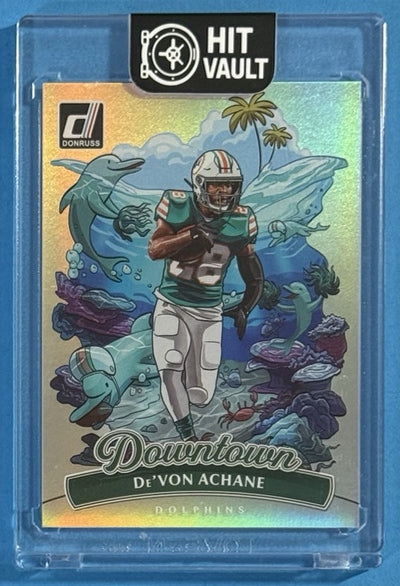 2025 De'Von Achane — Donruss Downtown — Front — Inventory P001-B