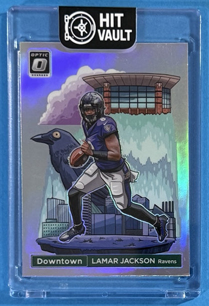 2024 Lamar Jackson — Donruss Optic Downtown — Front — Inventory P003-C