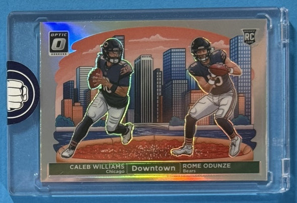 2024 Caleb Williams / Rome Odunze — Donruss Optic Downtown Duos — front photograph