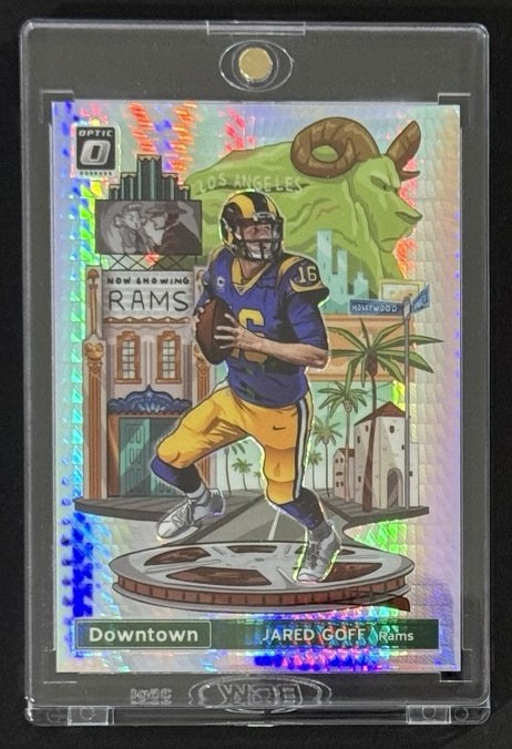 2019 Jared Goff — Donruss Optic Downtown — Front — Inventory P007-A