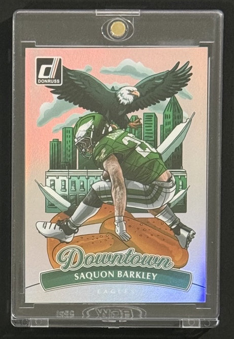 2025 Saquon Barkley — Donruss Downtown — Front — Inventory P008-B