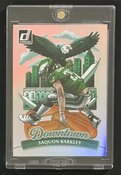 2025 Saquon Barkley — Donruss Downtown — Front — Inventory P008-B