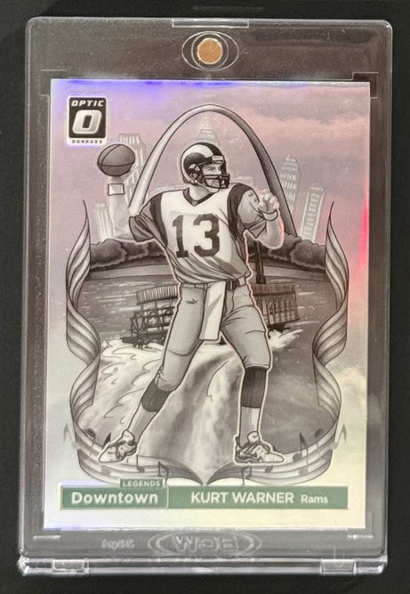 2024 Kurt Warner — Donruss Optic Downtown Legends — Front — Inventory P008-C