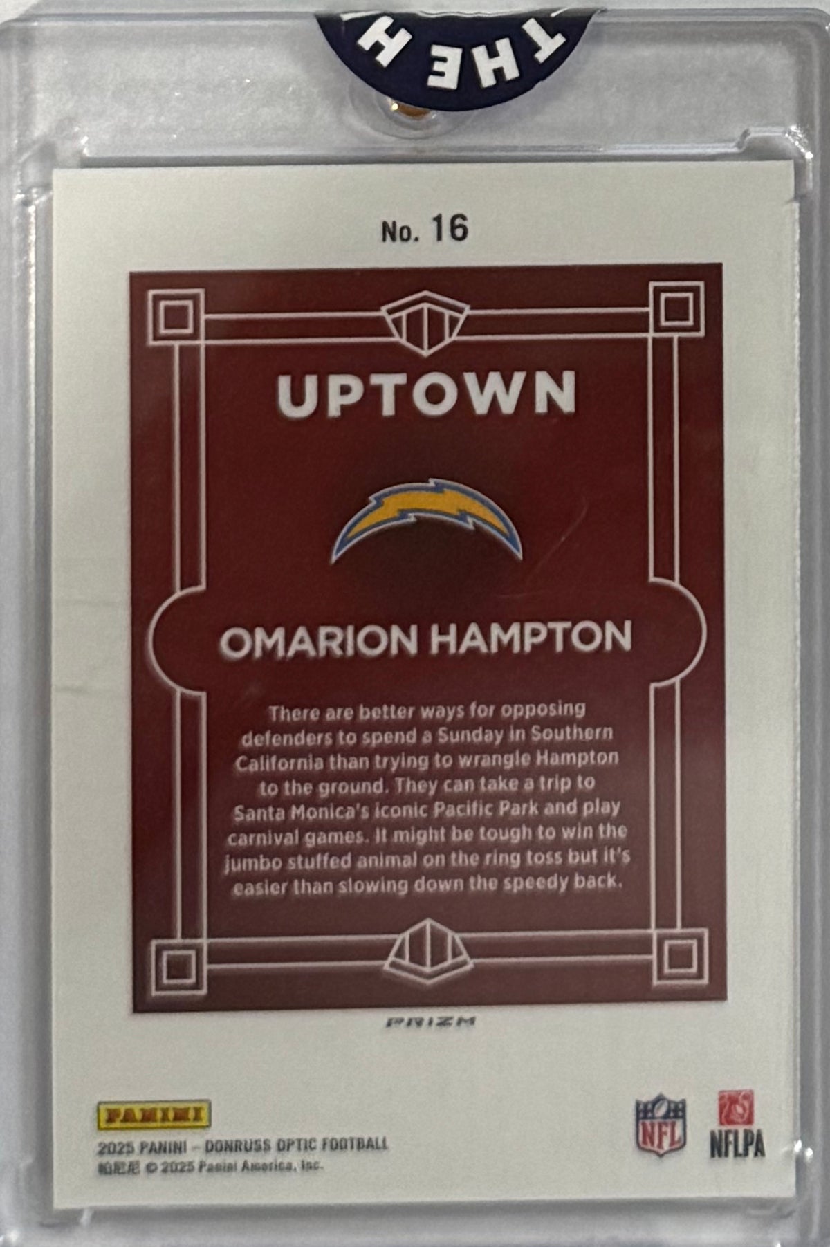 Omarion Hampton — back — Inventory P010-C