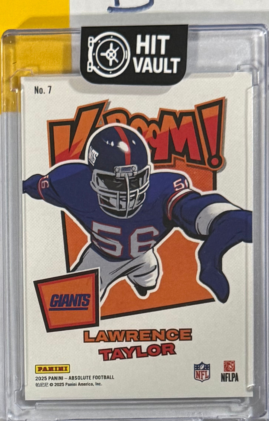 2025 Lawrence Taylor — Absolute Kaboom Horizontal — back photograph