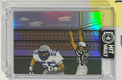 2025 Brian Bosworth Chrome Tecmo Super Bowl — front — Inventory P031-B