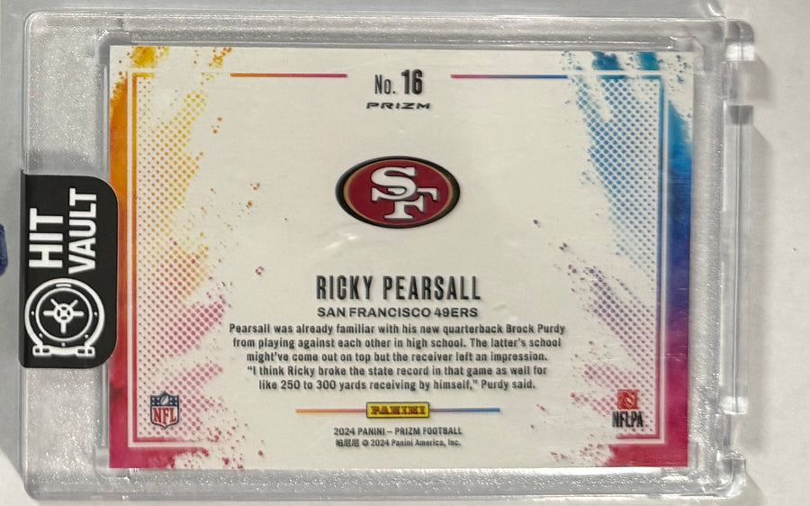 2024 Ricky Pearsall — Prizm Color Blast — back photograph