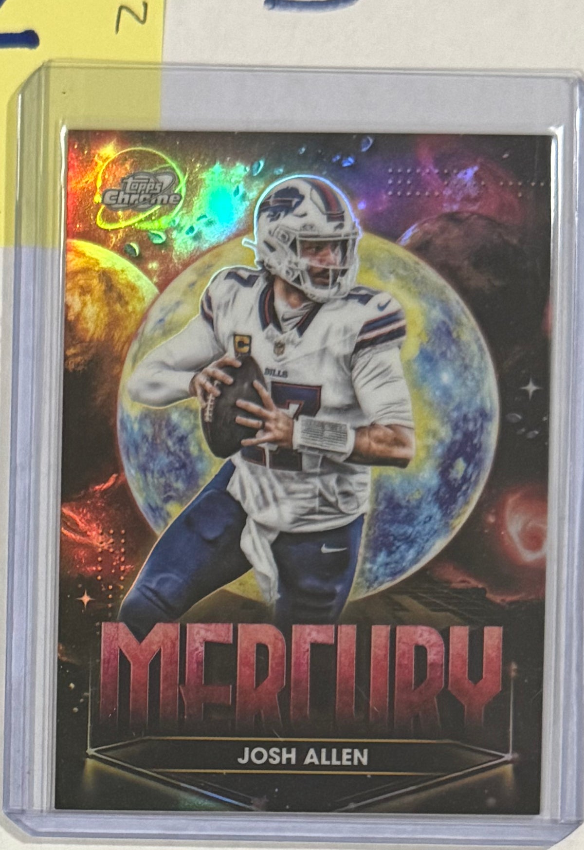 2025 Josh Allen Cosmic Chrome Planetary Pursuit Mercury — front — Inventory P032-B