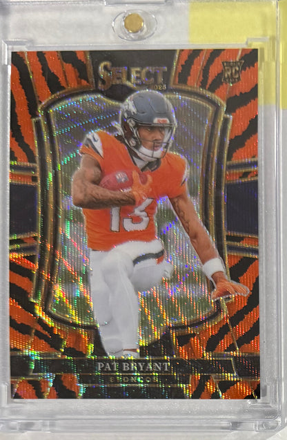 2025 Pat Bryant Select Premier Level Tiger Prizm — front — Inventory P040-A