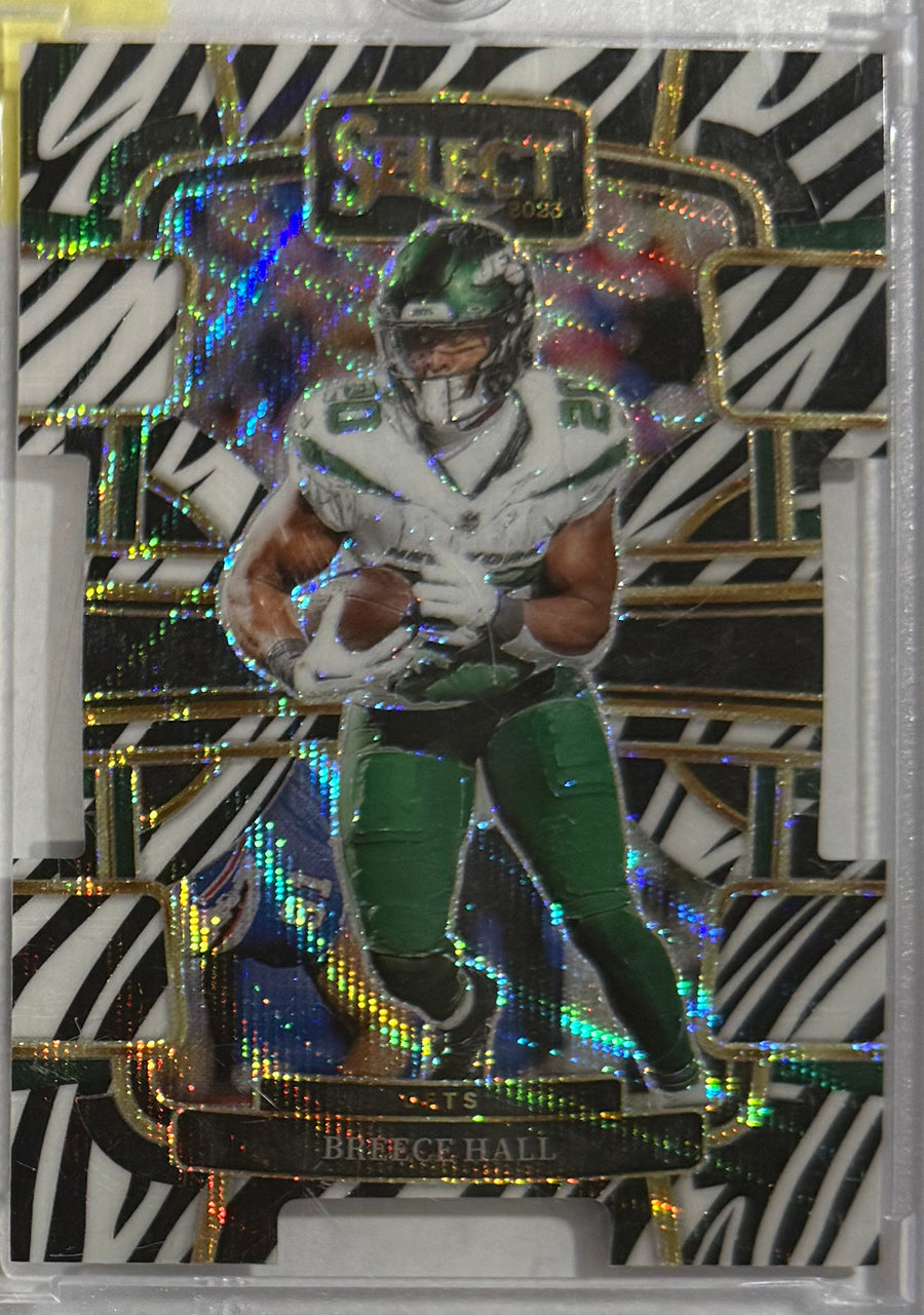 2023 Breece Hall — Select Concourse [Zebra Prizm] — front photograph