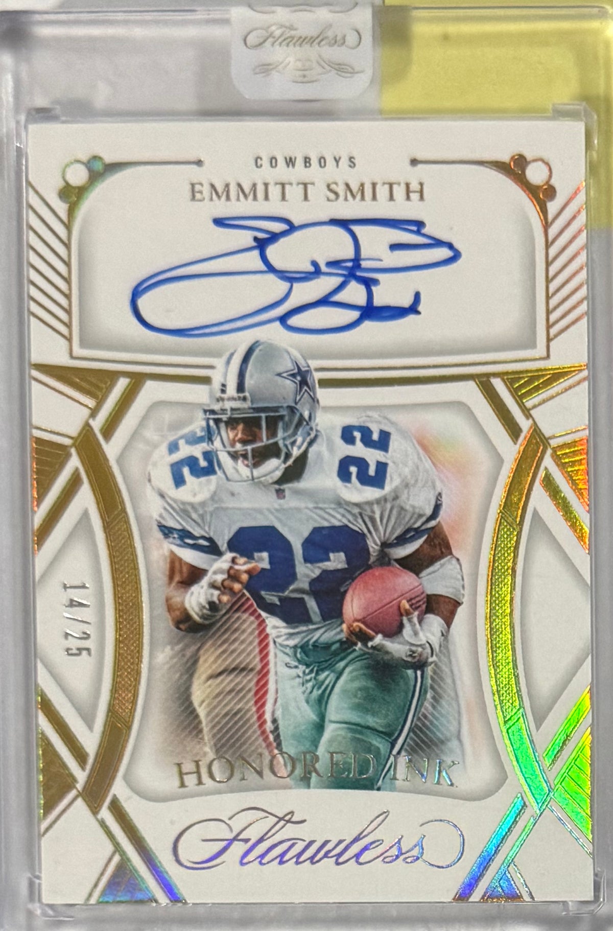 2024 Emmitt Smith Flawless Honored Ink — front — Inventory P052-A