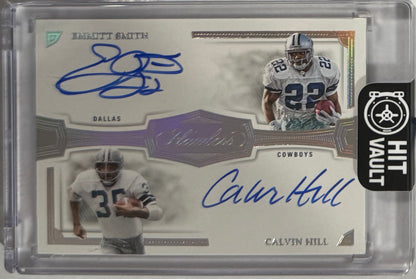 2023 Emmitt Smith / Calvin Hill Flawless Dual Autographs — front — Inventory P053-D