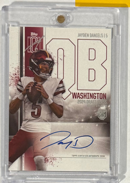 2024 Jayden Daniels — Signature Class Rookie Class II Autograph Variation — front — Inventory P059-A