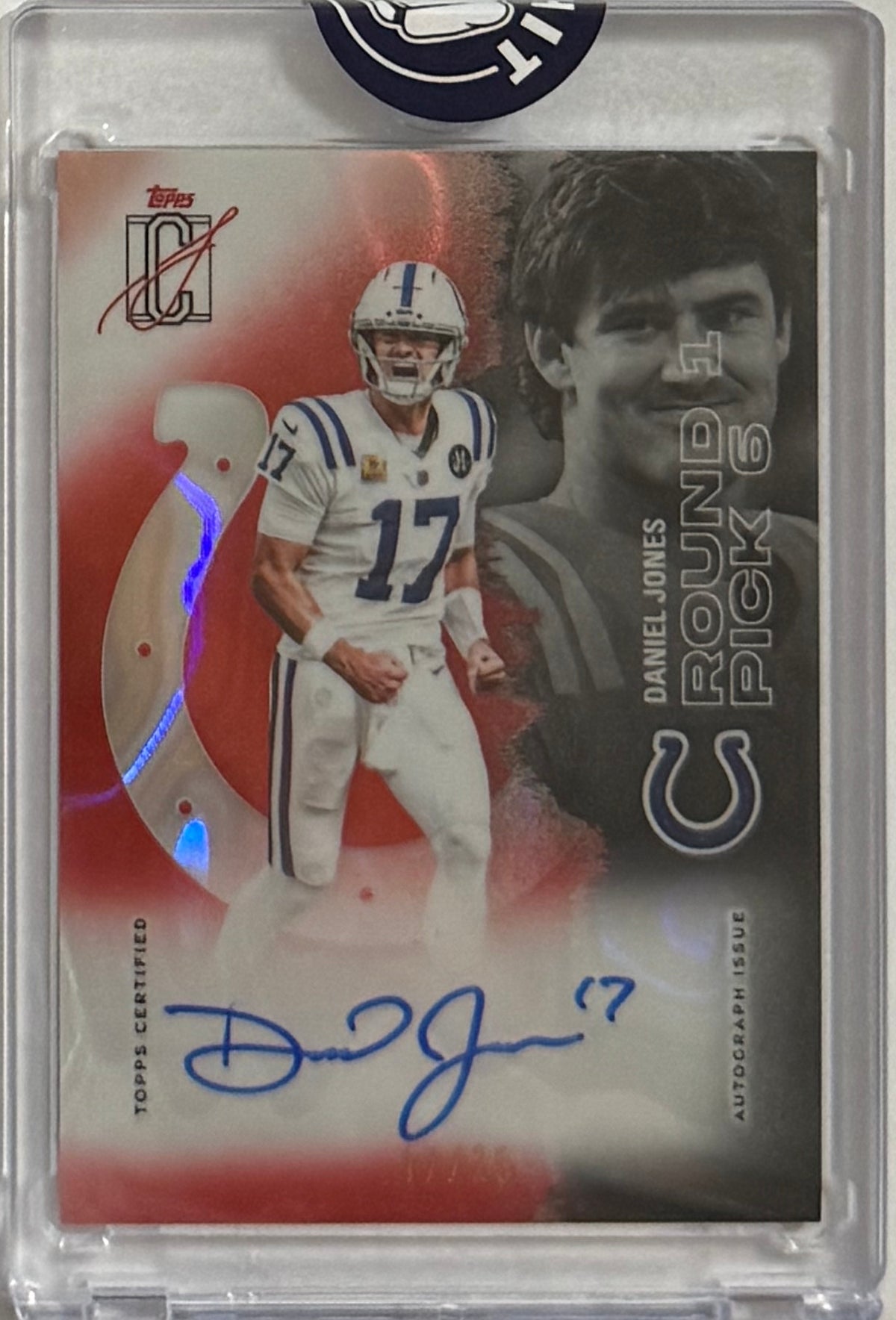 2025 Daniel Jones — Signature Class Veteran Class Autograph Variation Red — front — Inventory P061-D