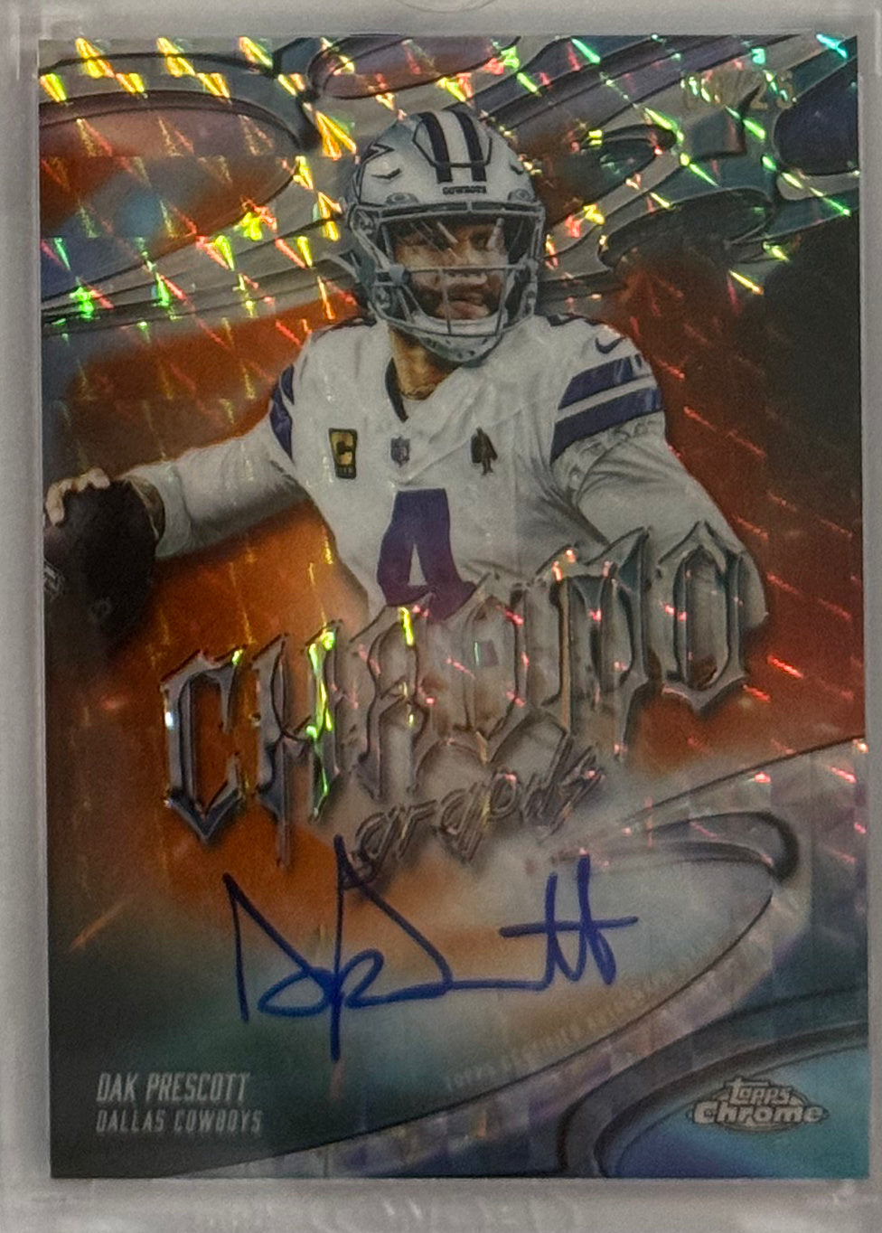 2025 Dak Prescott — Topps Chrome Chromographs — front — Inventory P064-D