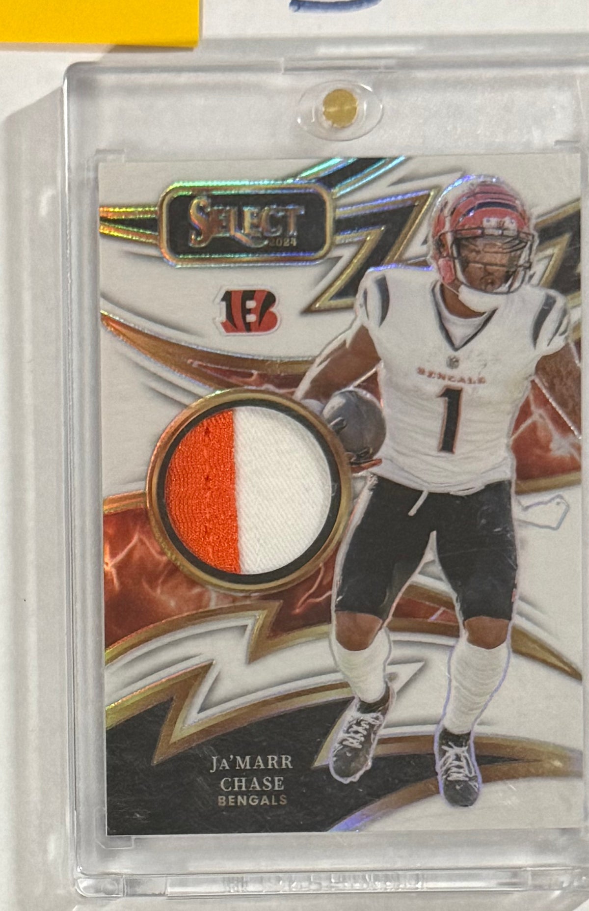 2024 Ja'Marr Chase — Select Sparks [White Prizm] — front — Inventory P081-B