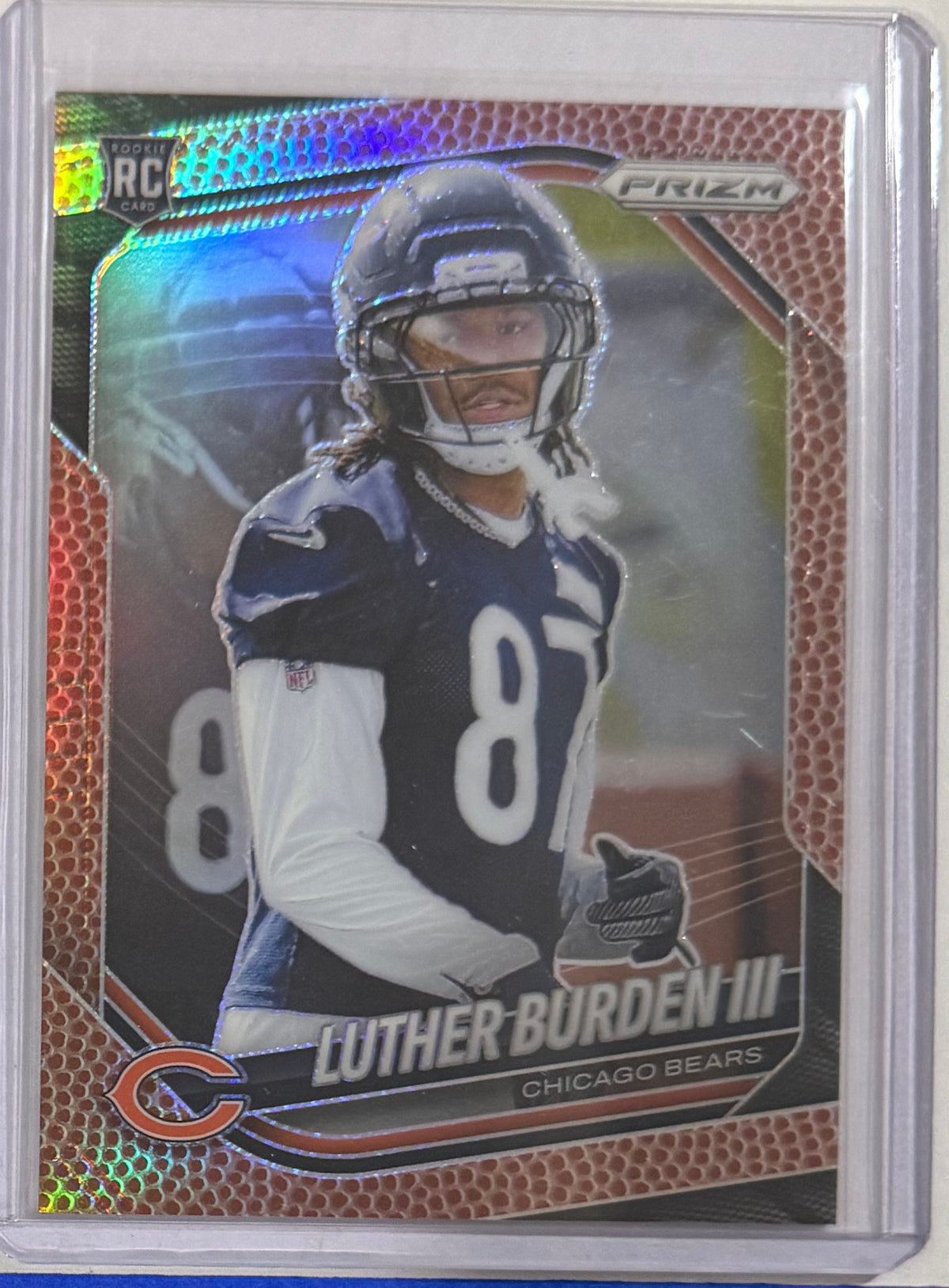 2025 Luther Burden III — Prizm [Pigskin Prizm] — front — Inventory P084-B