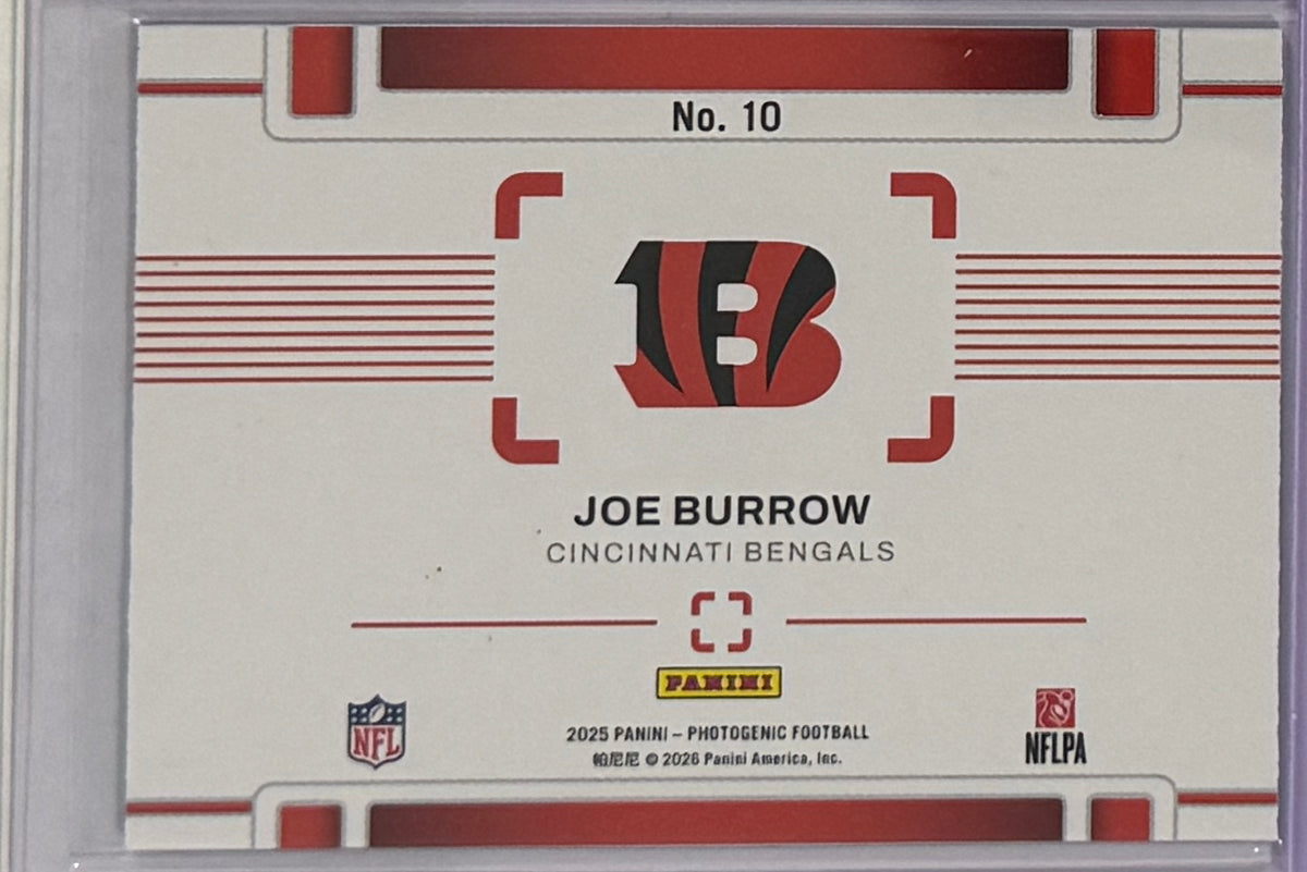 2025 Joe Burrow — PhotoGenic A Different View [Red] — back — Inventory P085-A