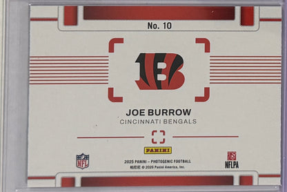 2025 Joe Burrow — PhotoGenic A Different View [Red] — back — Inventory P085-A