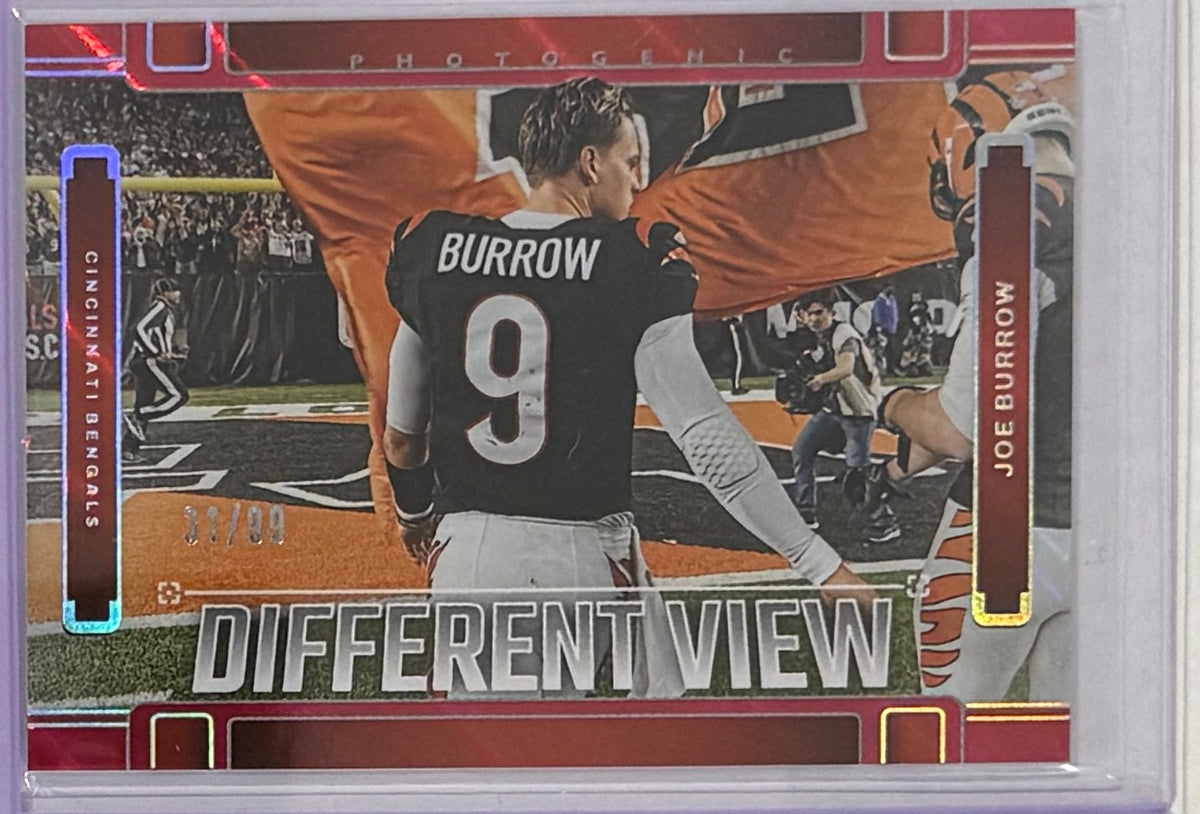 2025 Joe Burrow — PhotoGenic A Different View [Red] — front — Inventory P085-A