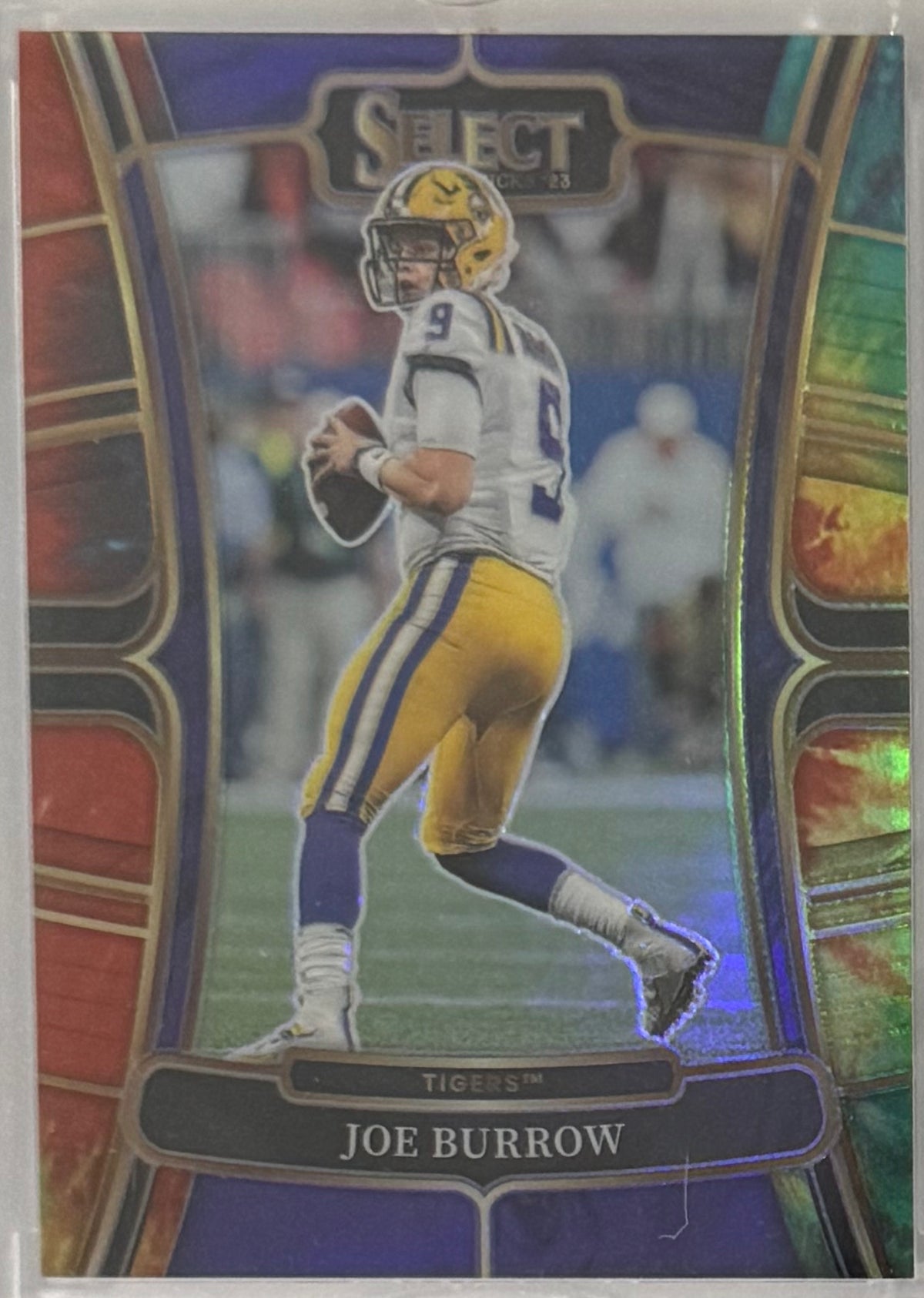 2023 Joe Burrow — Select Draft Picks Concourse [Tie-Dye Prizm] — front — Inventory P086-C