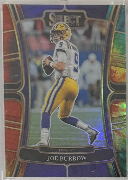 2023 Joe Burrow — Select Draft Picks Concourse [Tie-Dye Prizm] — front — Inventory P086-C