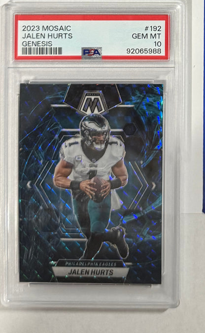 2023 Jalen Hurts — Mosaic Base [Genesis Mosaic Prizm] — PSA 10 — front — Inventory P103-C