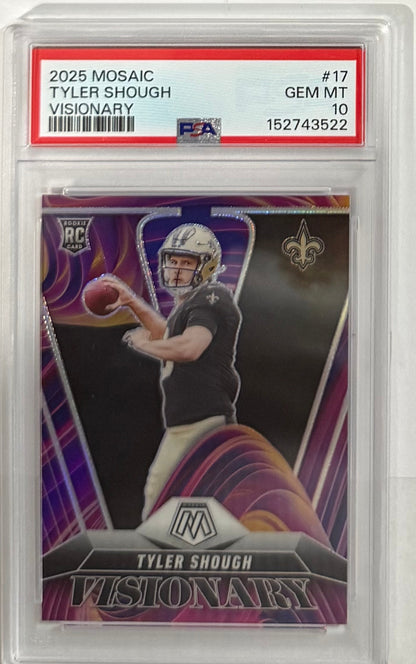 2025 Tyler Shough — Mosaic Visionary — PSA 10 — front — Inventory P112-C