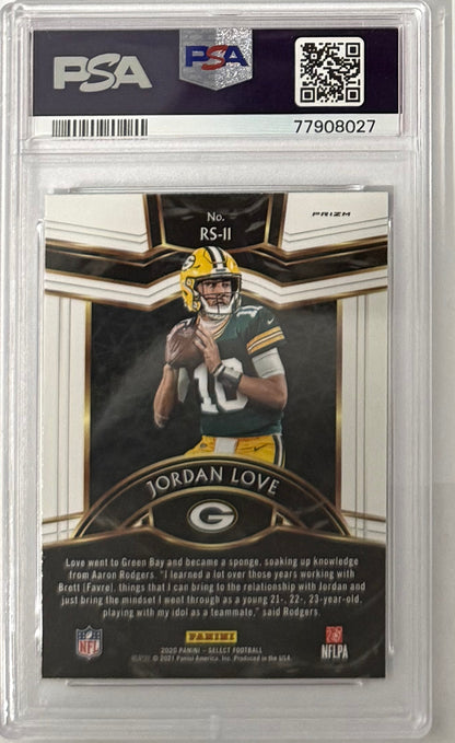 2020 Jordan Love — Select Rookie Selections [Prizm] — PSA 10 — back — Inventory P119-C