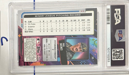 2024 Paul Skenes — Cosmic Chrome Base [Refractor] — PSA 10 — back — Inventory P120-A