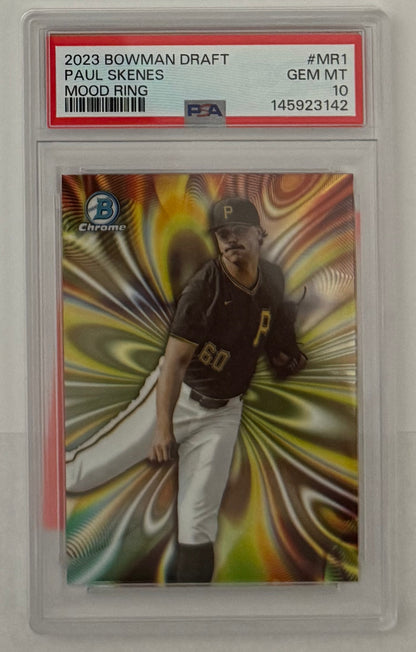2023 Paul Skenes — Bowman Draft Mood Ring — PSA 10 — front — Inventory P120-D