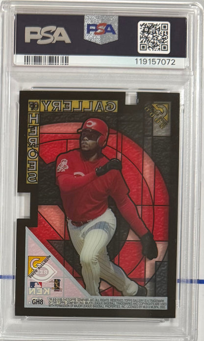 2000 Ken Griffey Jr. — Topps Gallery Gallery of Heroes — PSA 9 — back — Inventory P123-B