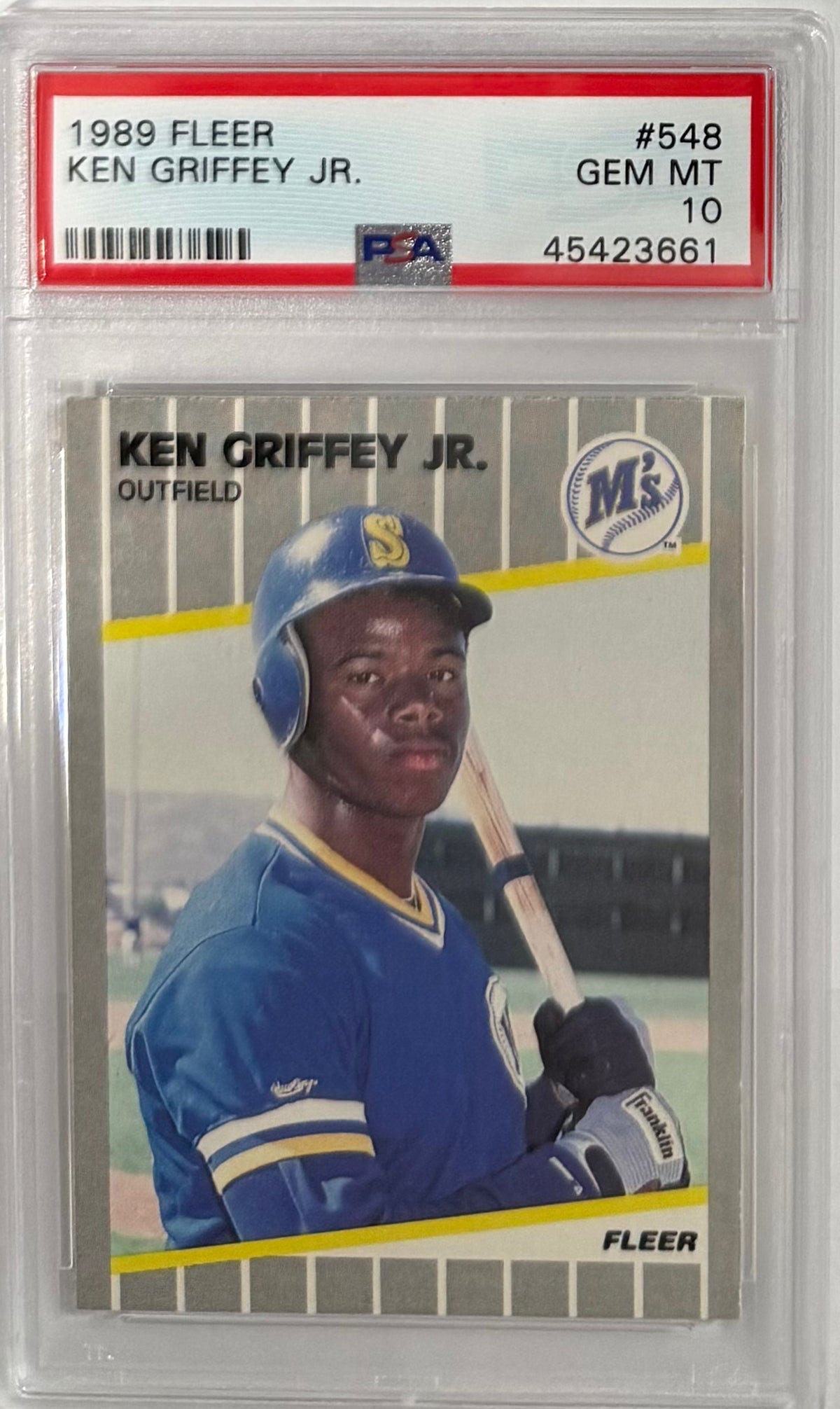 1989 Ken Griffey Jr. — Fleer Base — PSA 10 — front — Inventory P123-C