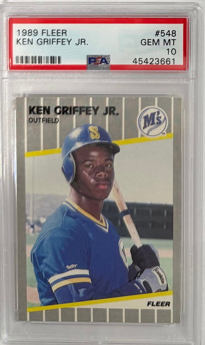 1989 Ken Griffey Jr. — Fleer Base — PSA 10 — front — Inventory P123-C