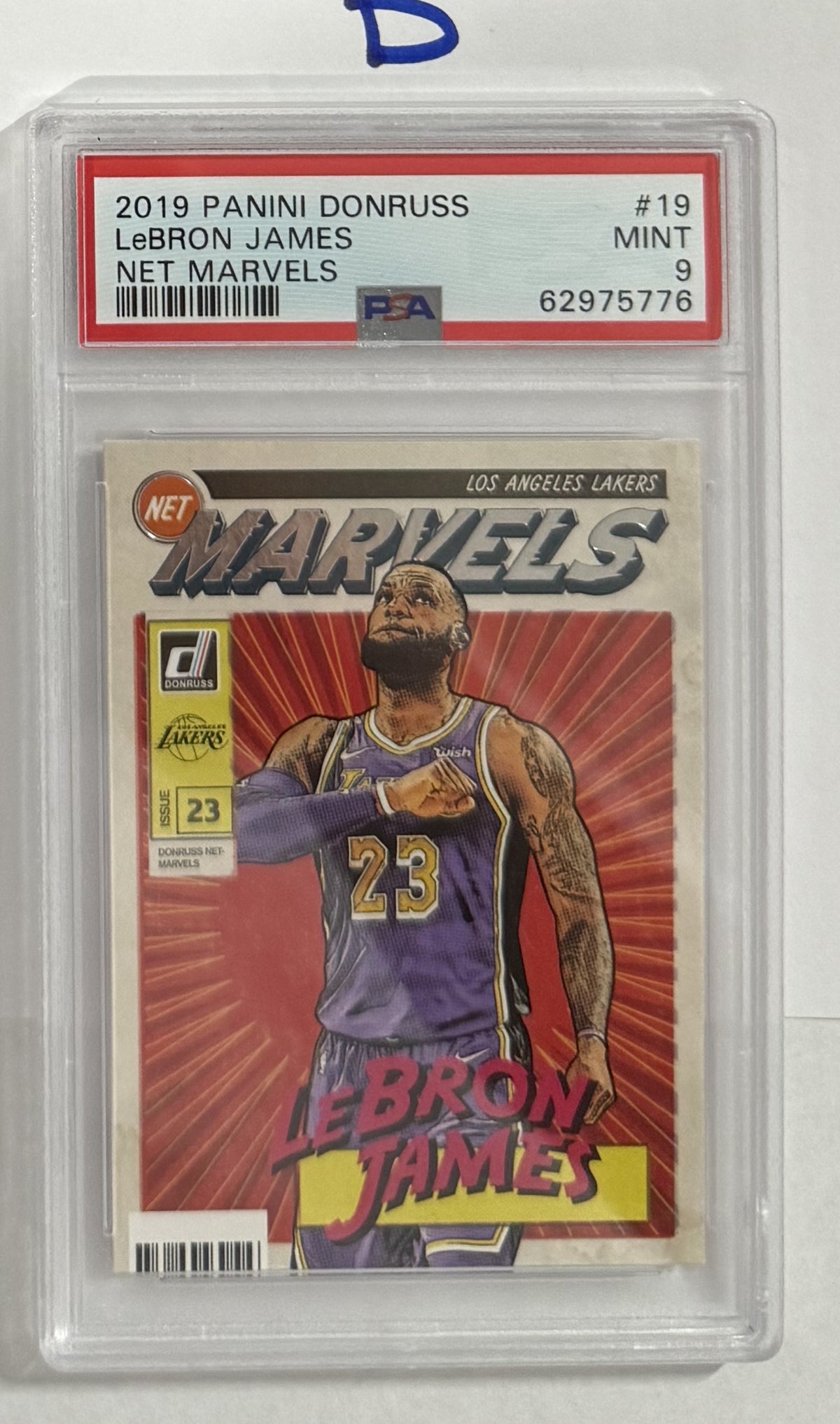 2019-20 LeBron James — Donruss Net Marvels — PSA 9 — front — Inventory P124-D