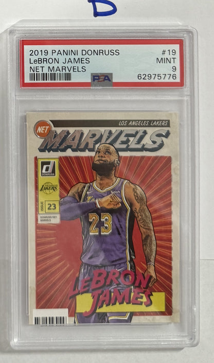 2019-20 LeBron James — Donruss Net Marvels — PSA 9 — front — Inventory P124-D