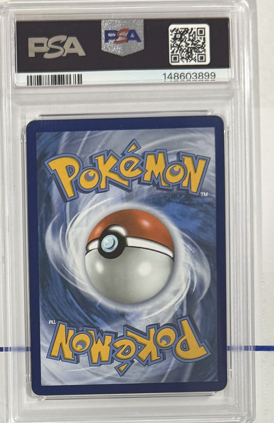 2025 Team Rocket's Moltres ex — Destined Rivals Stamp — PSA 10 — back photograph
