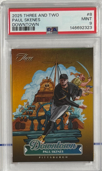 2025 Paul Skenes — Three and Two Downtown [SSP / Case Hit] — PSA 9 — front — Inventory P127-B