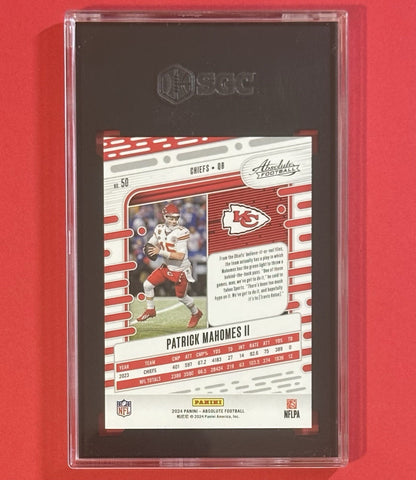 2024 Patrick Mahomes II — Absolute [Red/White/Blue Kaleidoscope] — SGC 10 — back — Inventory P301-C