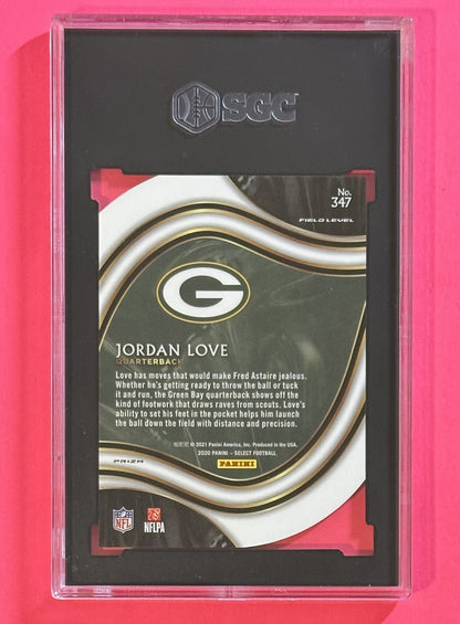 2020 Jordan Love — Select Field Level [Red Die-Cut Prizm] — SGC 10 — back — Inventory P302-D