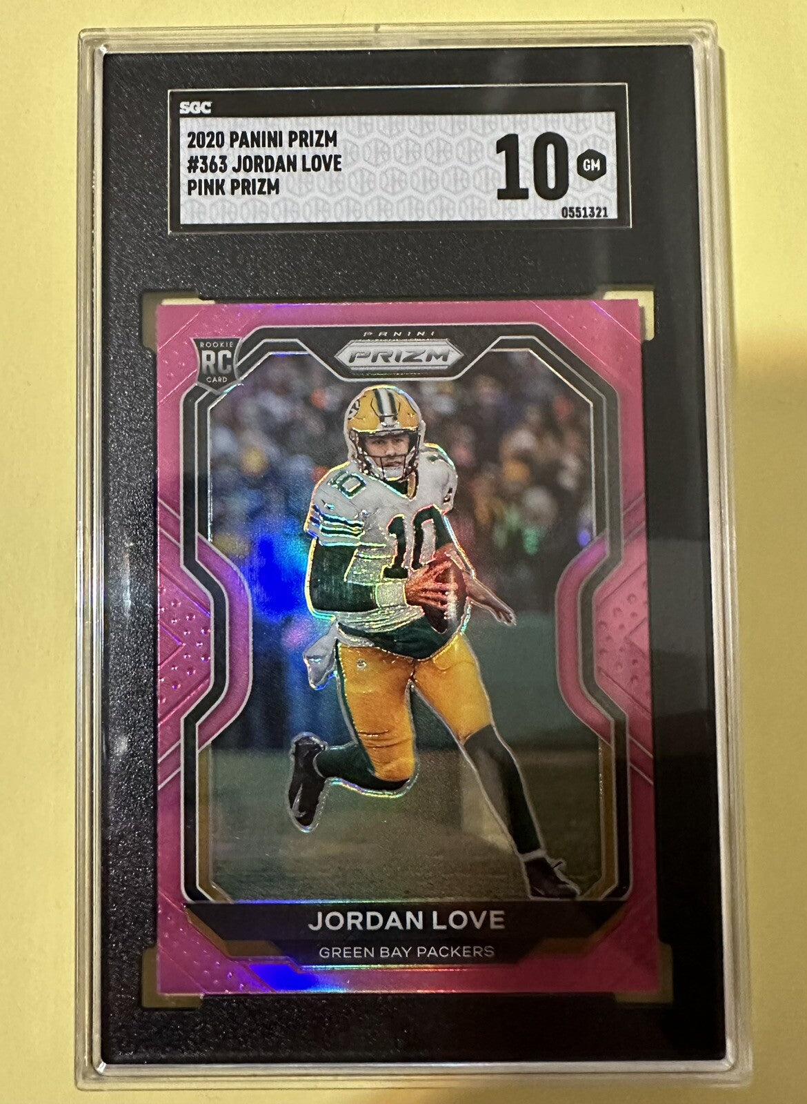 2020 Jordan Love — Prizm [Pink Prizm] — SGC 10 — front — Inventory P303-A