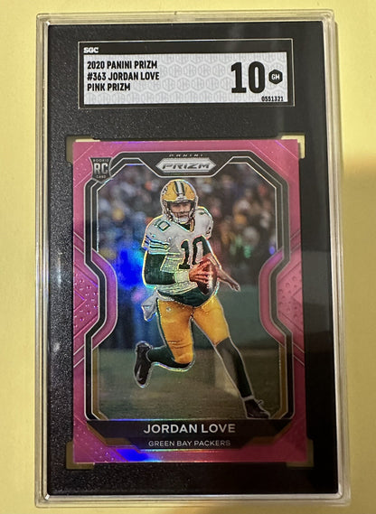 2020 Jordan Love — Prizm [Pink Prizm] — SGC 10 — front — Inventory P303-A