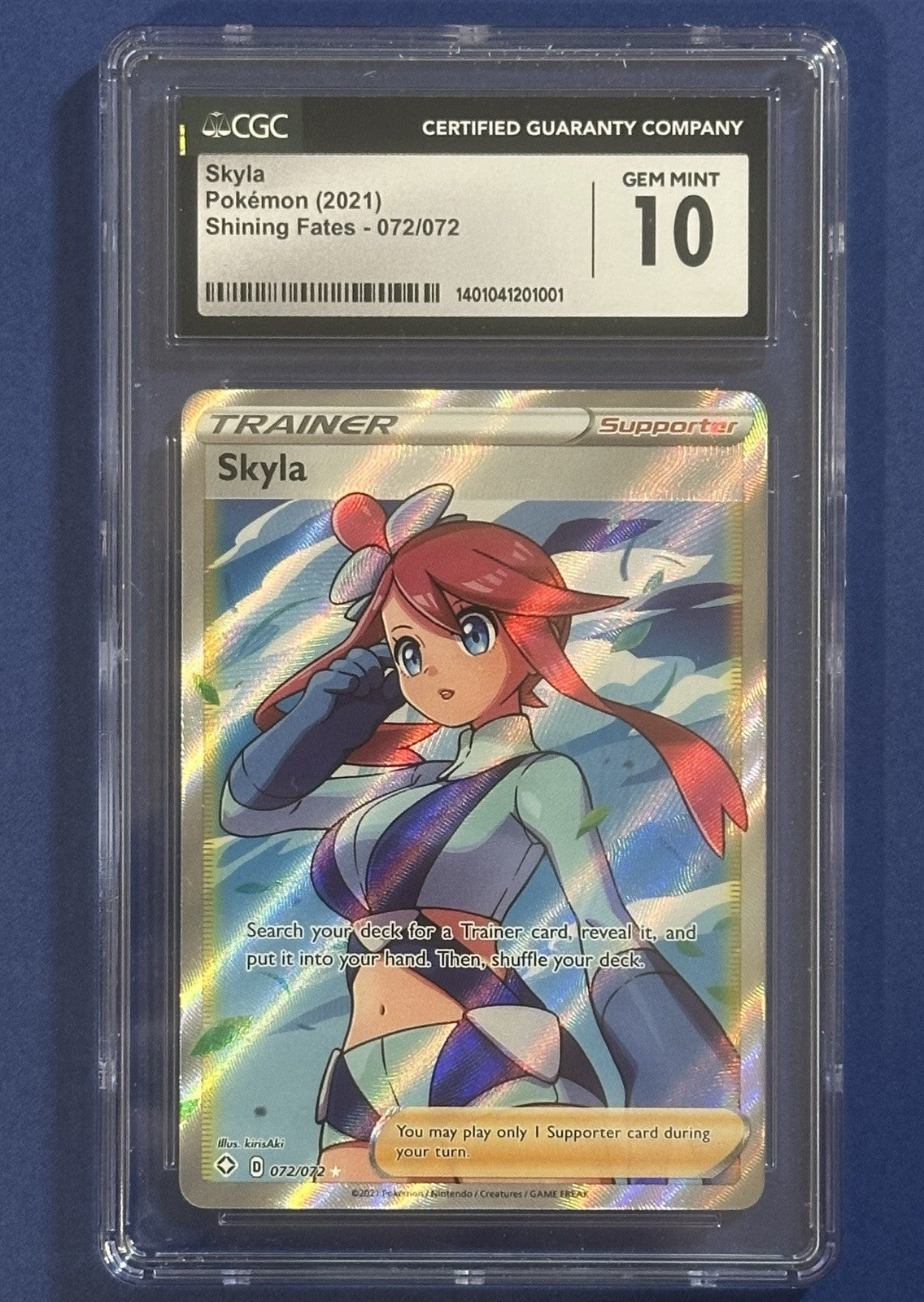 2021 Skyla — Shining Fates Full Art Trainer [Ultra Rare] — CGC 10 — front — Inventory P400-B