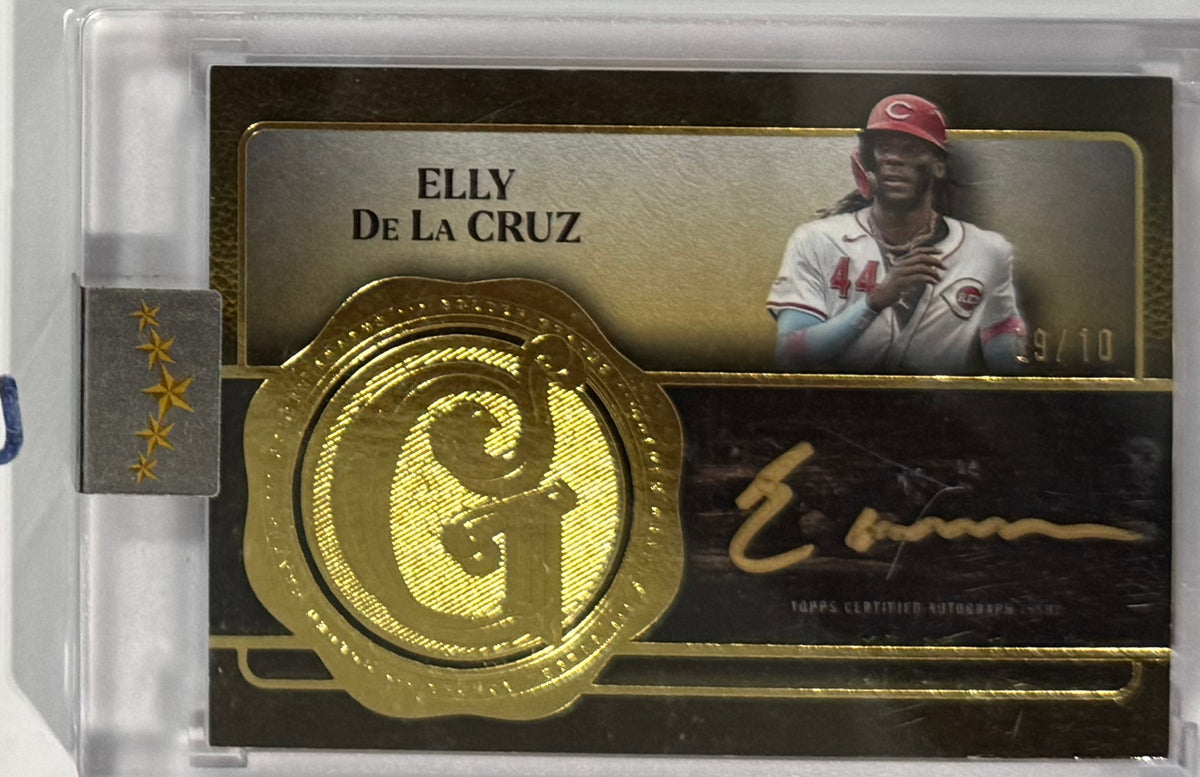 2025 Elly De La Cruz — Topps Five Star Golden Graphs [Gold] — front — Inventory P600-C