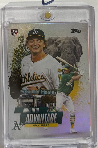 2025 Nick Kurtz — Topps Update Series Home Field Advantage [SSP / Case Hit] — front — Inventory P602-D