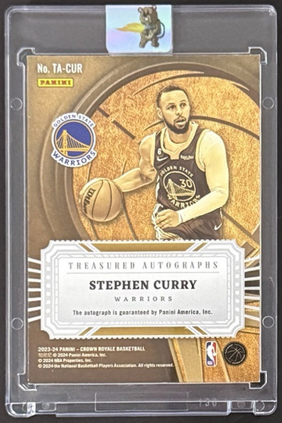 2023-24 Stephen Curry — Crown Royale Treasured Autographs [Base] — back — Inventory P700-A