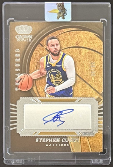 2023-24 Stephen Curry — Crown Royale Treasured Autographs [Base] — front — Inventory P700-A