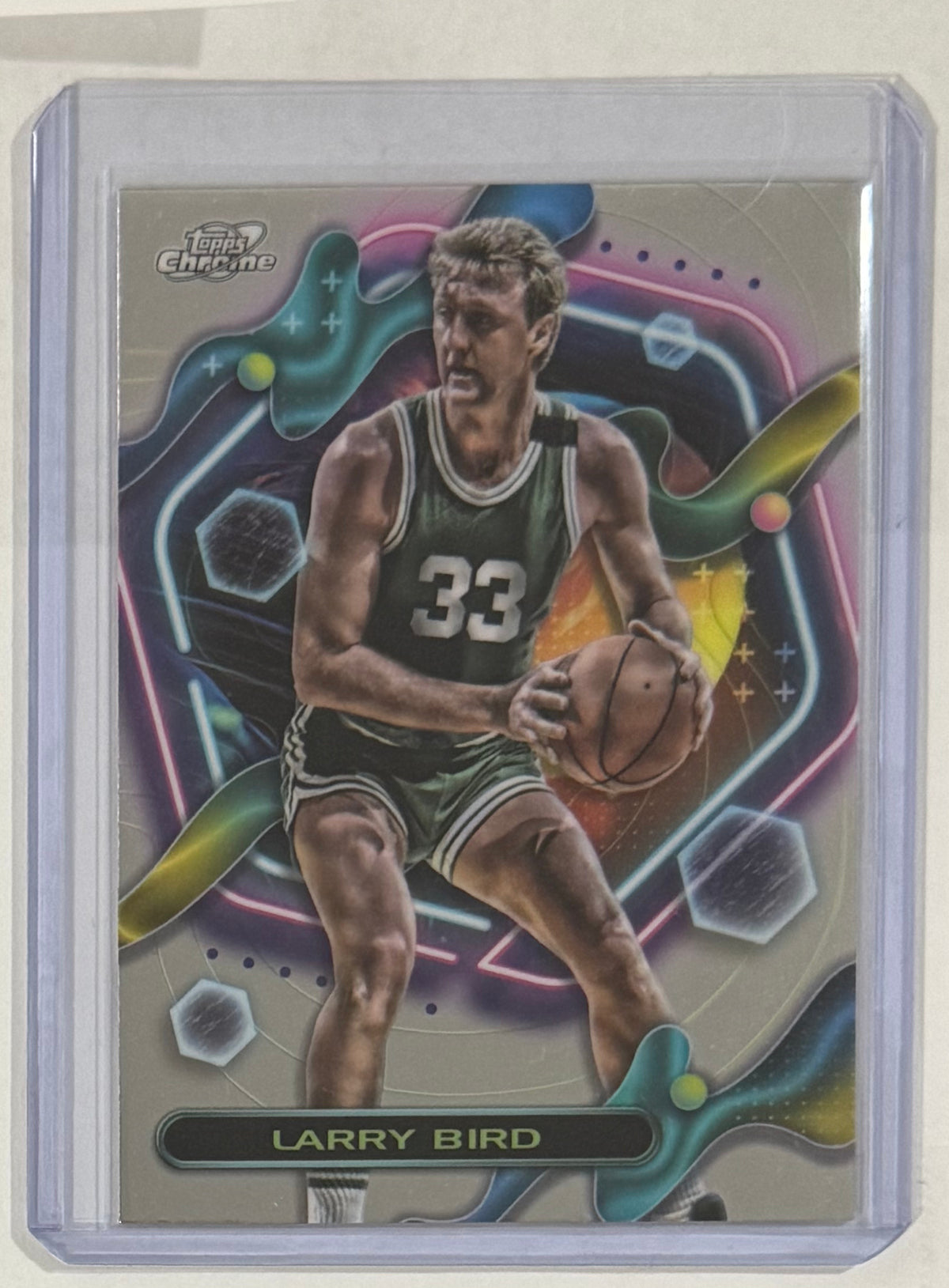 2023-24 Larry Bird — Cosmic Chrome Base — front — Inventory P702-B