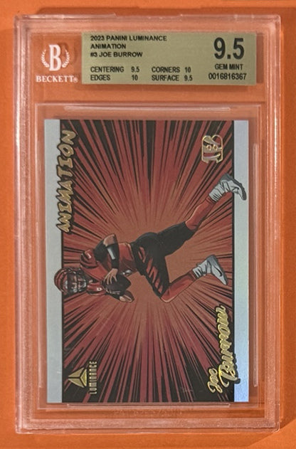 2023 Joe Burrow — Luminance Animation [Base] — BGS 9.5 — front — Inventory P705-A